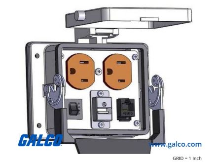 DP-RJ45-USB-AFBF-R-32