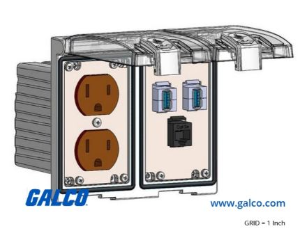 LP2-DP-RJ45-2USB-AFAF