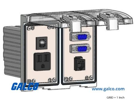LP2-DP1-2DB9-RJ45-R