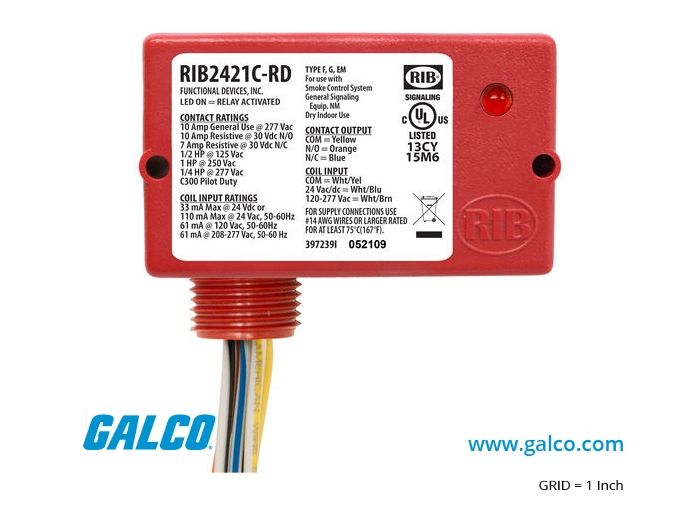 RIB2421C-RD-RIB-Relay In A Box-Functional Devices-Enclosed Relay