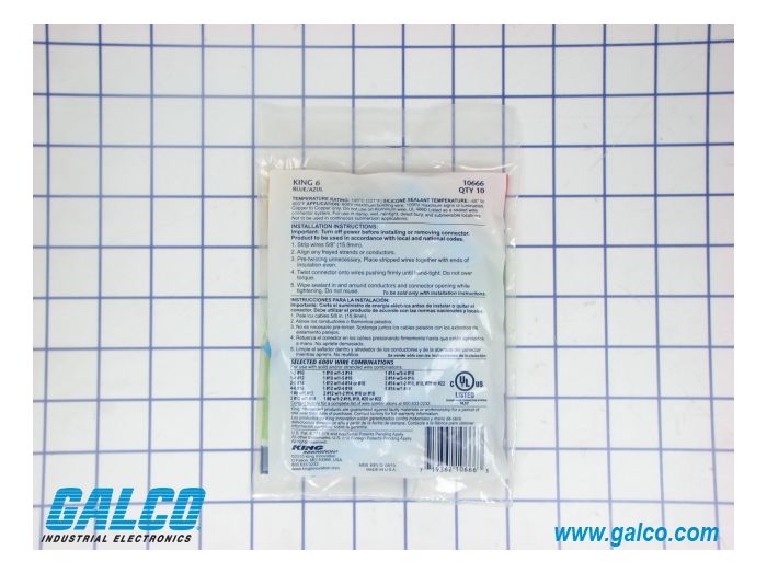 King Innovation 70112 Graffette Isolate Blu Per Cavi Non Metallici – Confezione Da 100