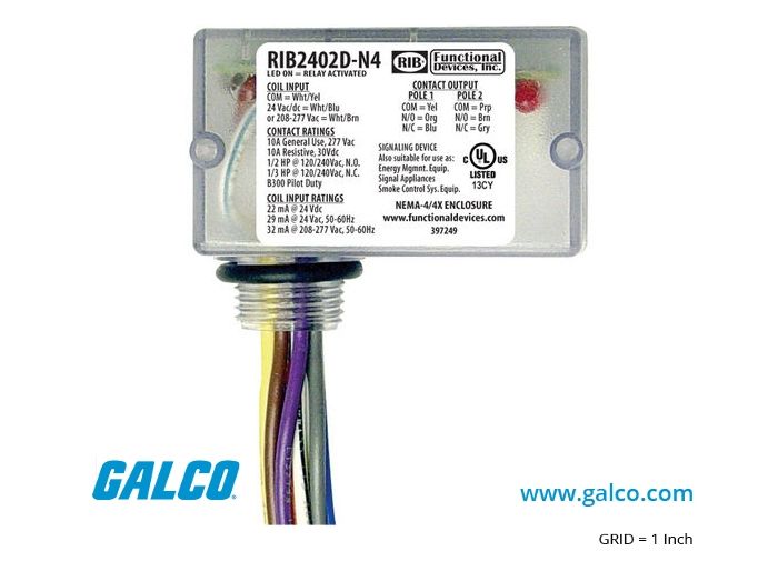 RIB2402D-N4-RIB-Relay In A Box-Functional Devices-Enclosed Relay